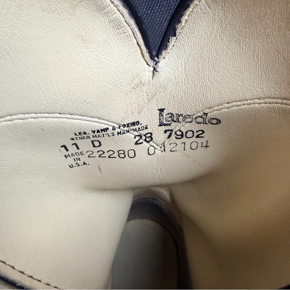 Laredo Black Men's Boots - Picture 7 of 10